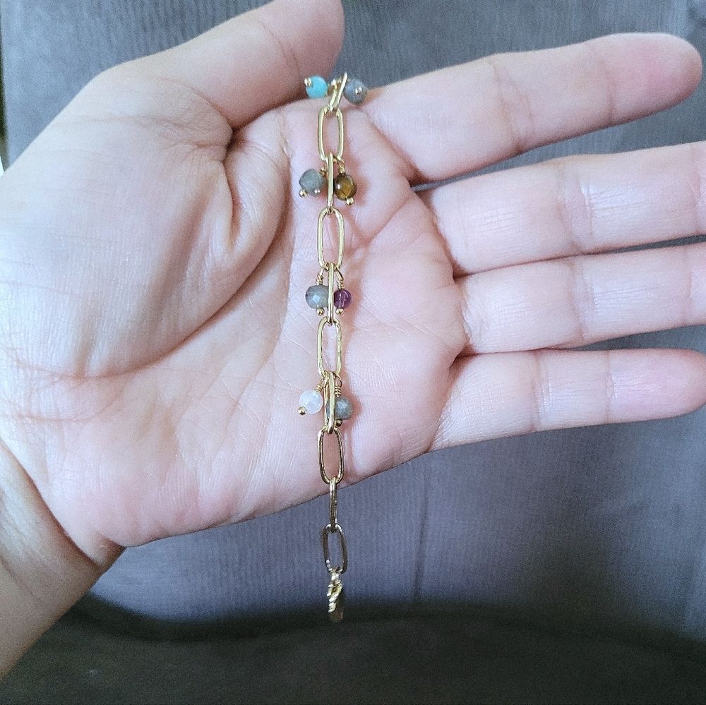 ✨️HP✨️ Luna🌙 Norte Multiple Gemstone Bead Bracelet - NIB - Picture 3 of 16